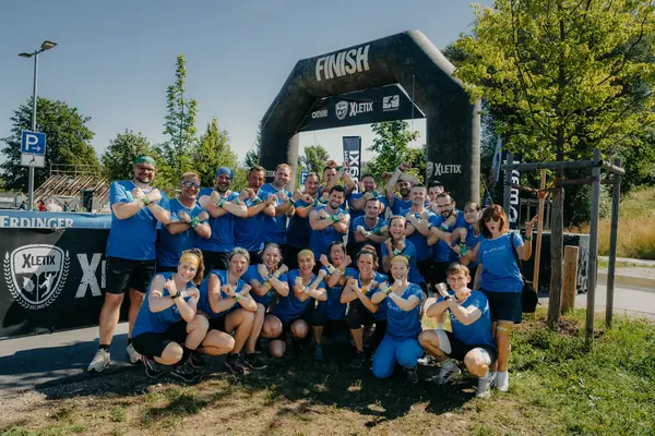 The proQtech GmbH team at the XLETIX charity run