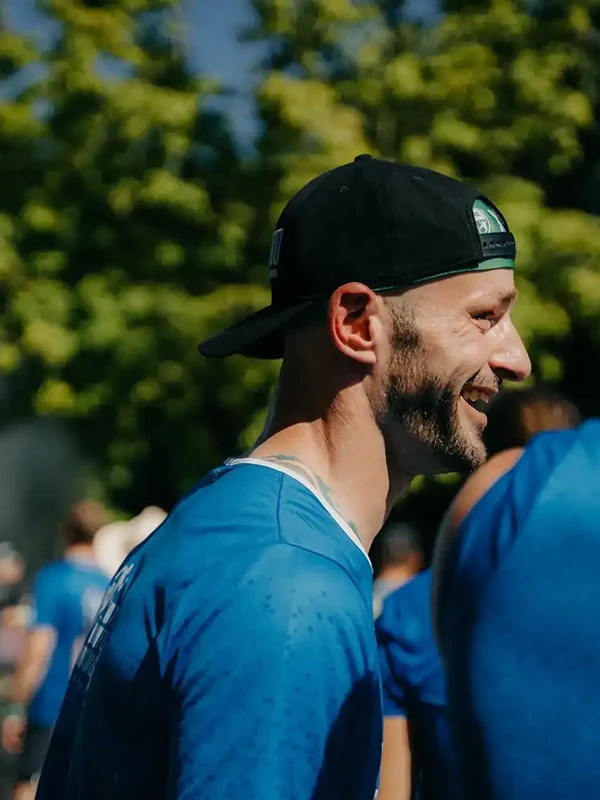Team spirit at the charity run