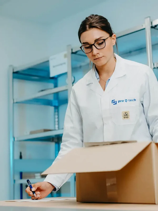 Visual inspection of incoming goods